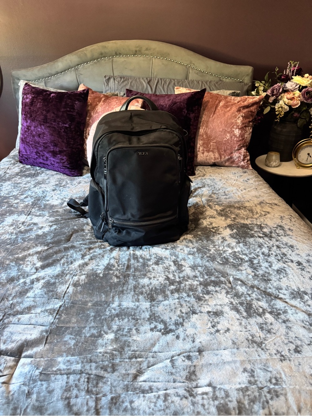 Tumi Black Men's Backpack with Front Organizer